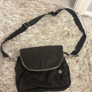 Black  LuLuLemon crossbody  Bag